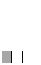 Grundriss des Gebäudekomplexes: Der graue Bereich ist die Wohnung